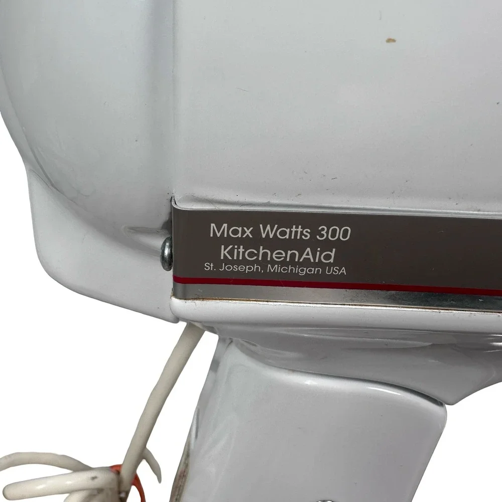 KitchenAid Ultra Power Stand Mixer White 300W 4KSM90PSWH Tilt KSM90 Attachments